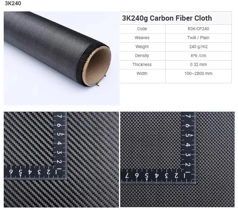 Carbon Fiber Product/Carbon Fibre Fabric 1K 3K 6K 12K