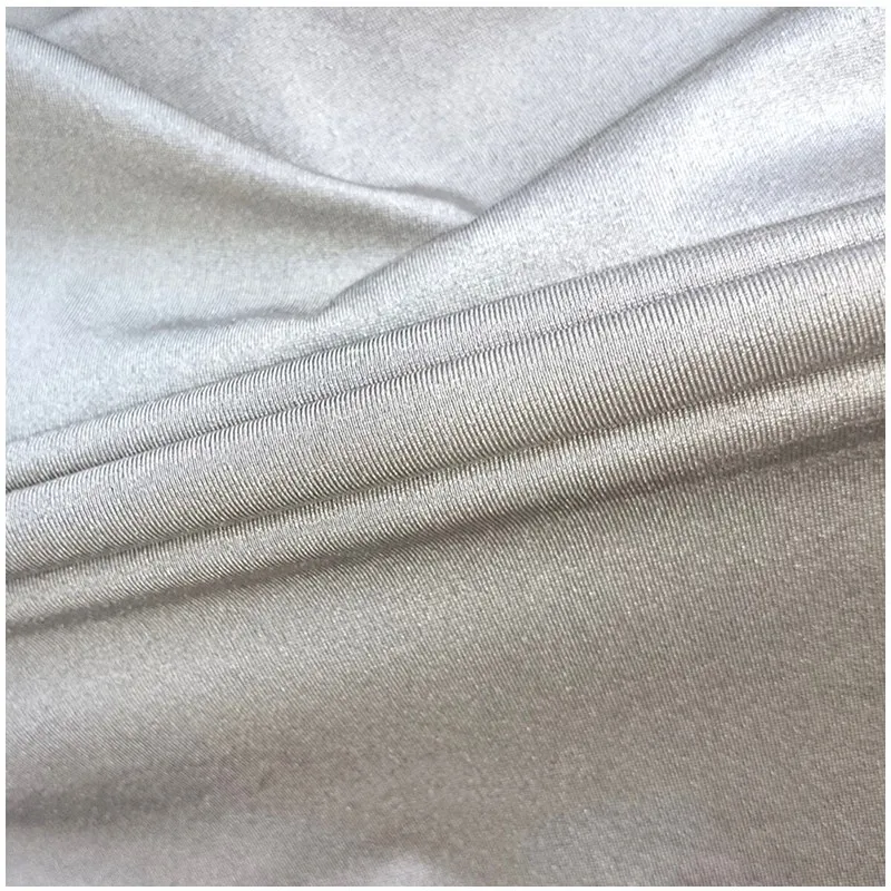 Antimicrobial 4-Way Stretch Anti-Radiation Emf Knitted Spandex Silver Coated Conductive Fabric for Clothing